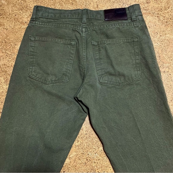 Naked & Famous Wm’s Raw Selvedge Army Green Duck Canvas Pants Sz 28 - Picture 6 of 15